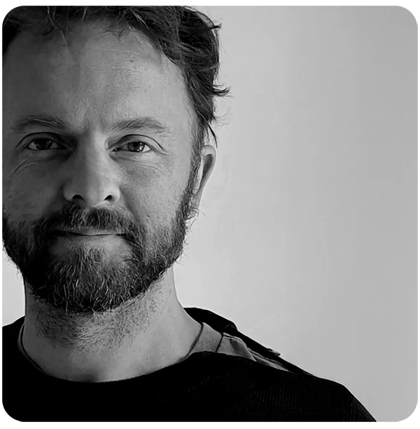 Portrait en noir et blanc de François Gourdin